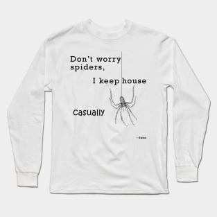 Lispe Casual Housekeeper Spider Long Sleeve T-Shirt